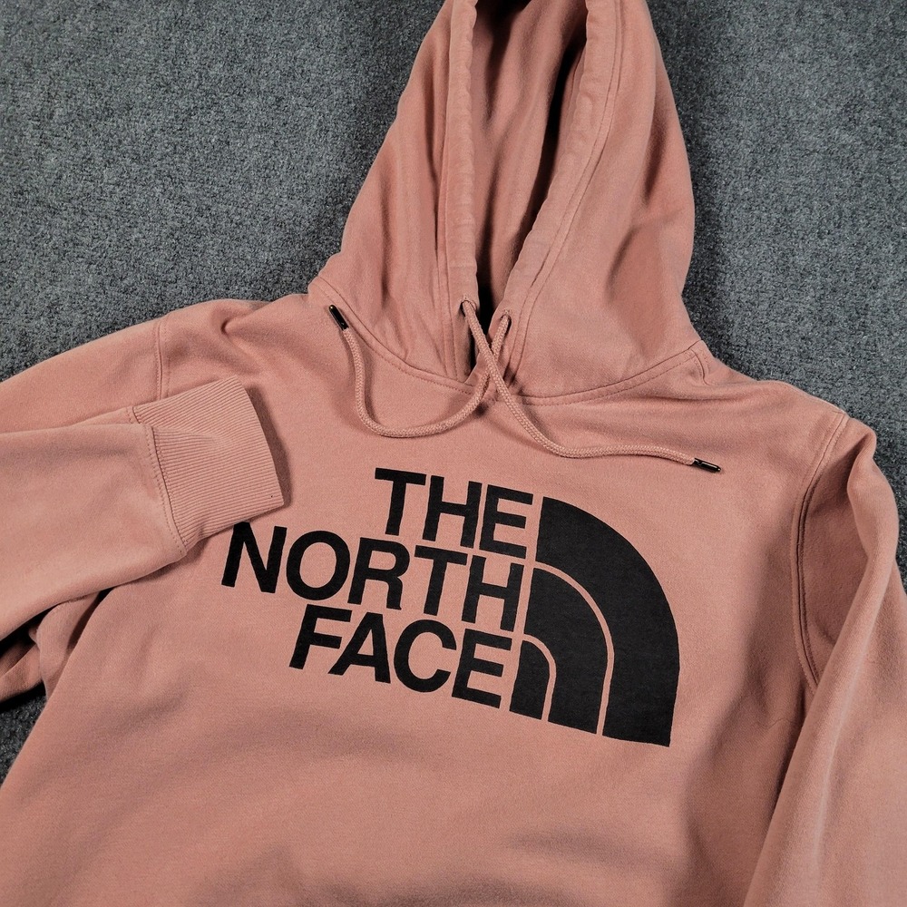 The North Face Hoodie Mens Medium Big Logo Fleece Pullover Sweatshirt‎